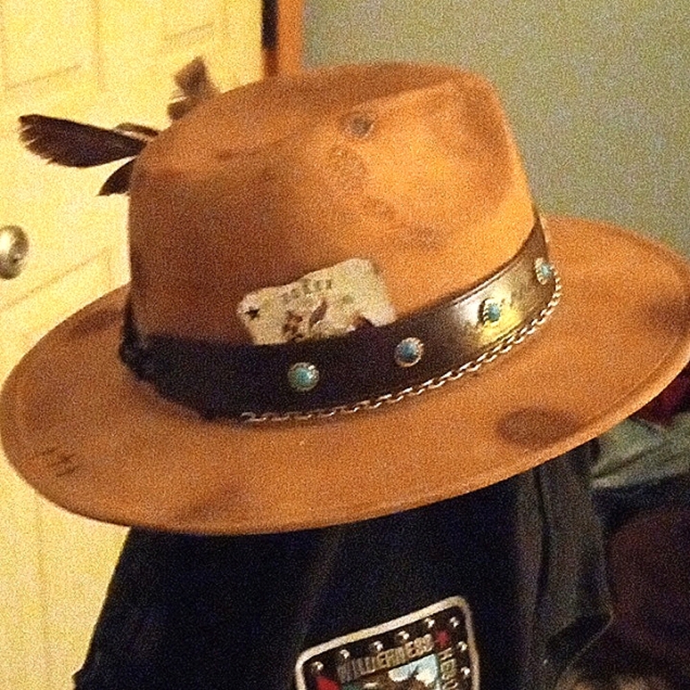 Custom Distressed Fedora - Picture 3 of 4